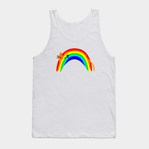 Pride Cat Lover Tank Top by rosposaradesignart